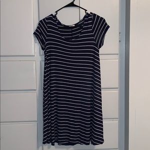 NAVY STRIPED DRESS